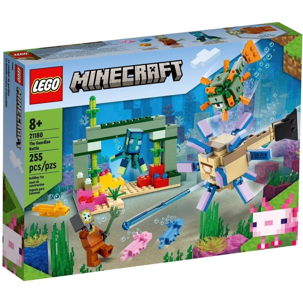 Конструктор LEGO Minecraft Битва зі сторожем (21180-)