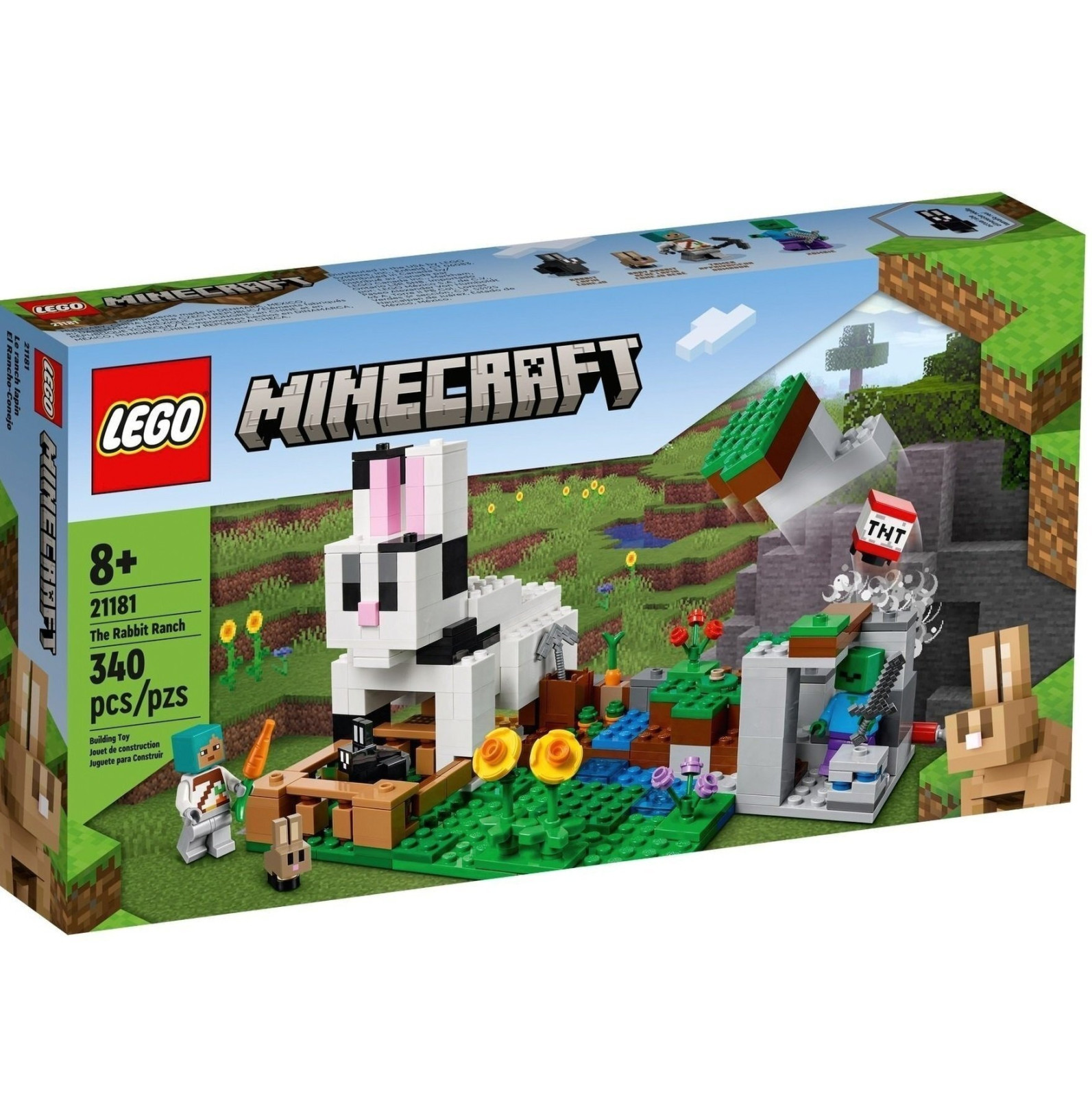Конструктор LEGO Minecraft Кроляче ранчо (21181)