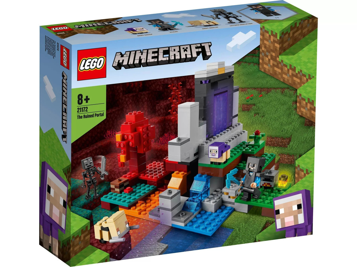 Конструктор LEGO Minecraft Зруйнований портал (21172)