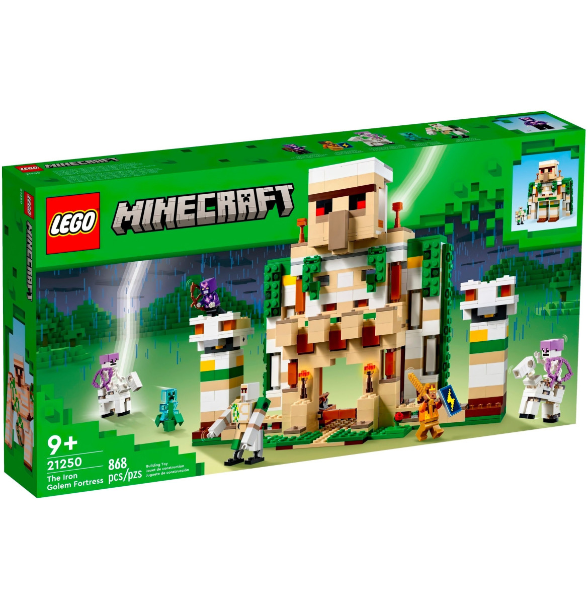 Конструктор LEGO Minecraft Крепость Железный голем (21250)