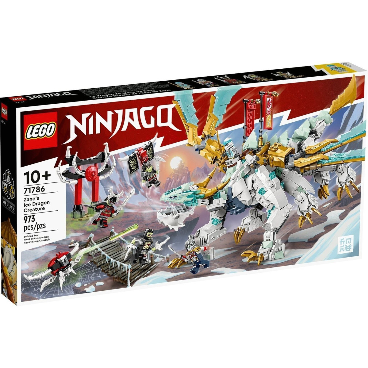Конструктор LEGO Ninjago Существо Ледяной Дракон Зейна (71786)