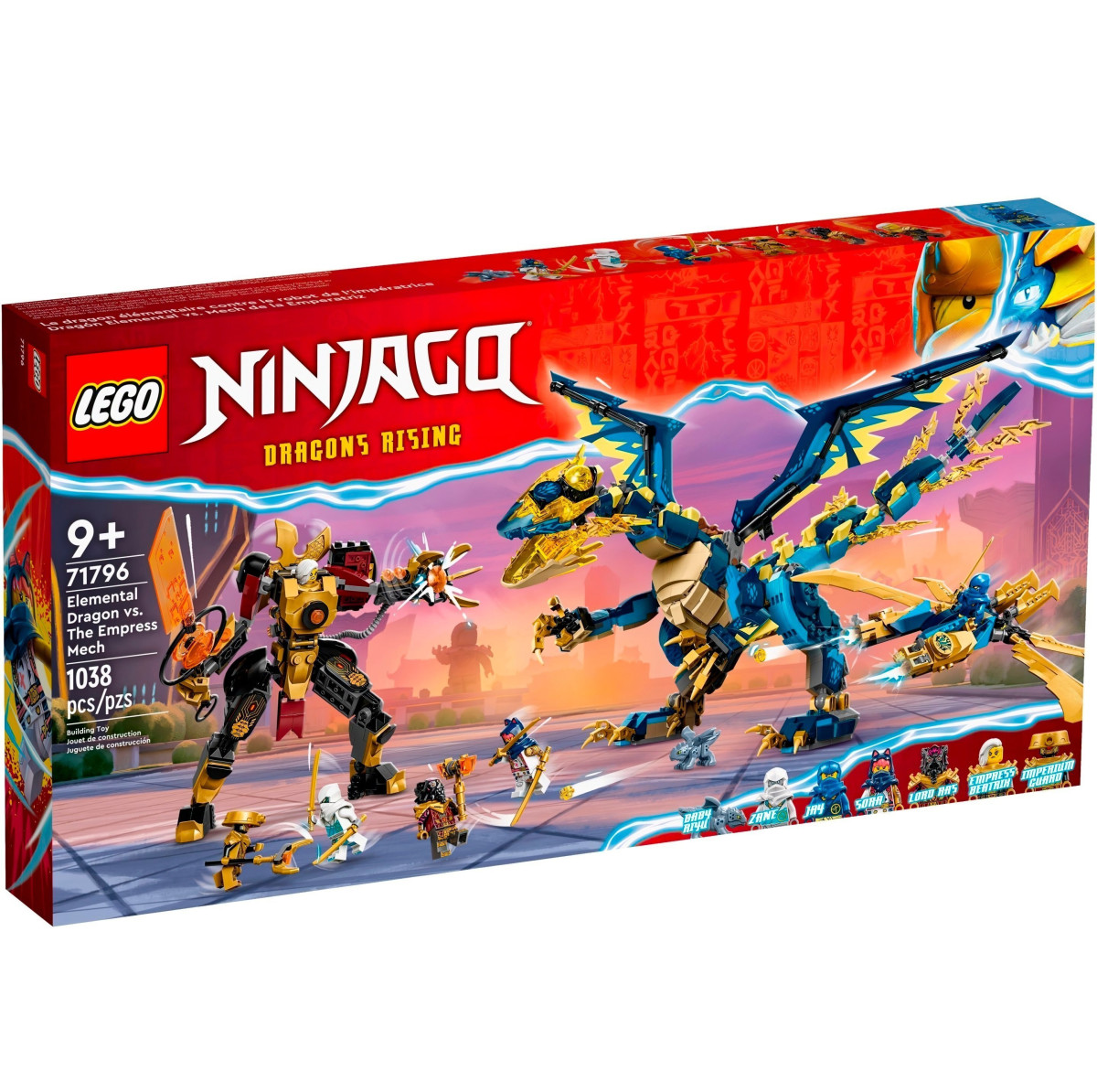 Конструктор LEGO Ninjago Дракон стихий против работа Владычицы (71796)