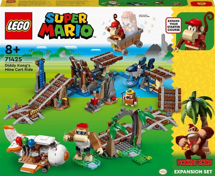 Конструктор LEGO Super Mario Поїздка у вагонетці Дідді Конґа. Додатковий набір (71425)