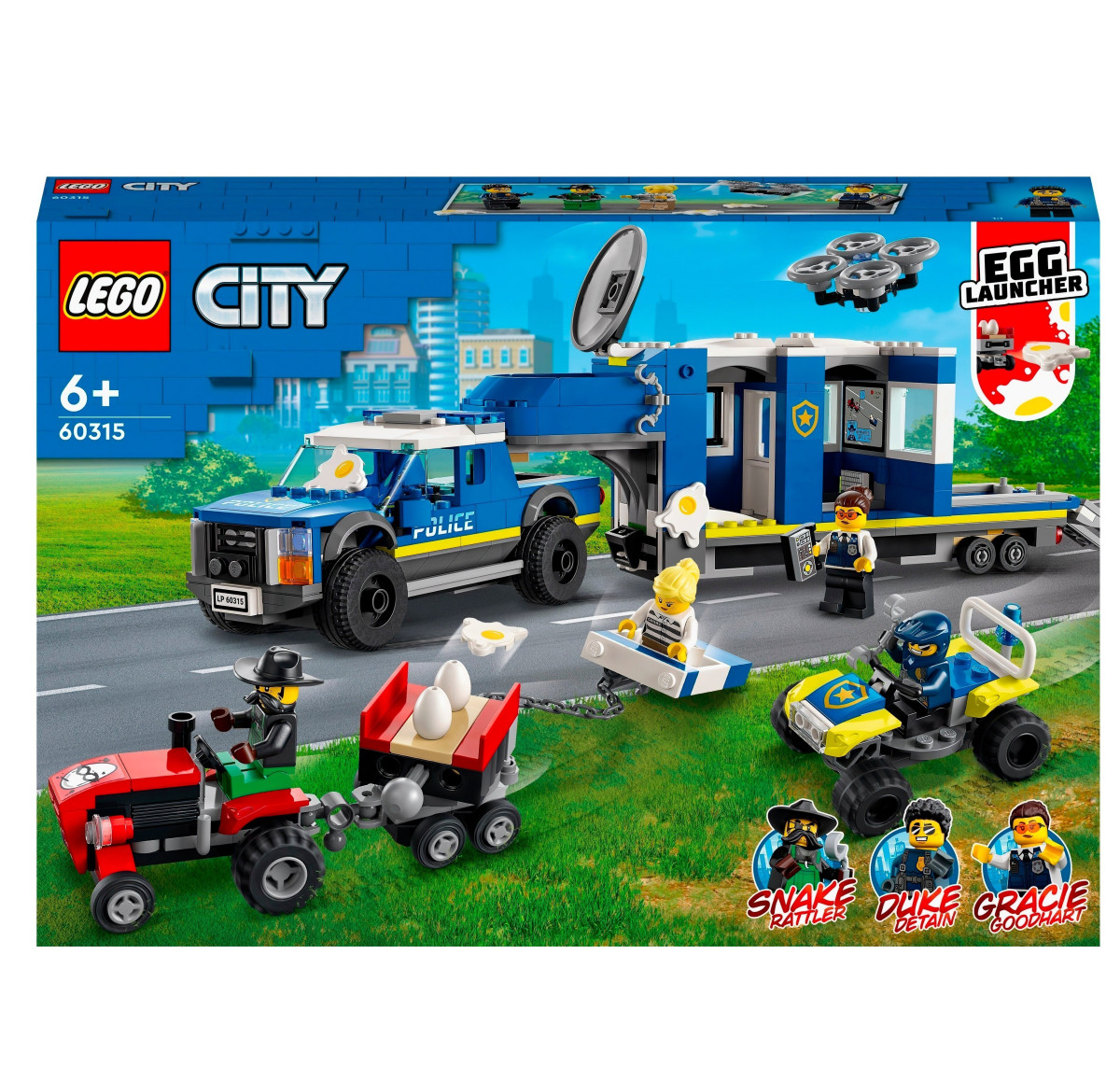 Конструктор LEGO City Полицейский грузовик с мобильным центром управления (60315)