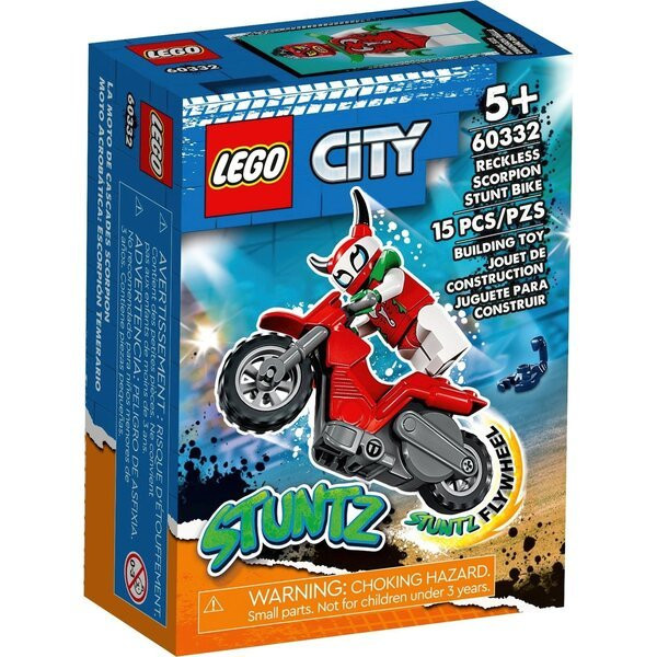 Конструктор LEGO City Stuntz Каскадерский мотоцикл Авантюрного скорпиона? (60332)