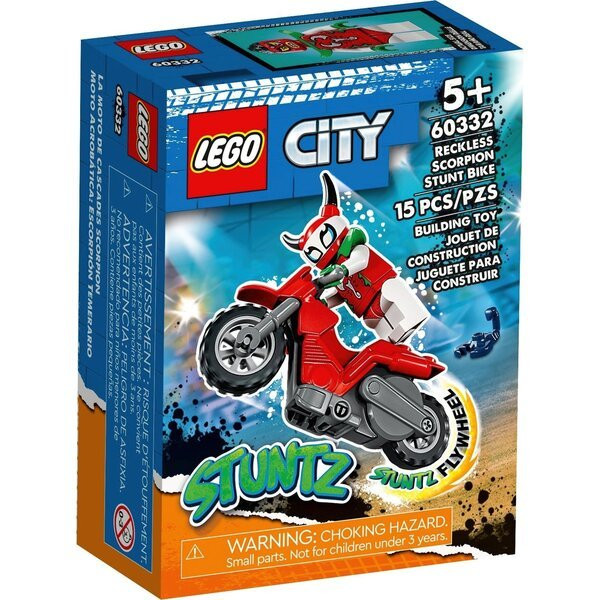 Конструктор LEGO City Stuntz Каскадерський мотоцикл Авантюрного скорпіона? (60332)