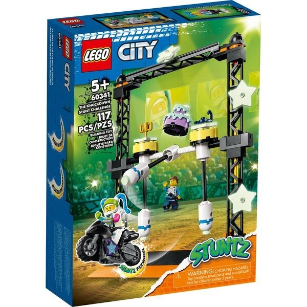 Конструктор LEGO City Stuntz Каскадерская задача «Нокдаун» (60341)