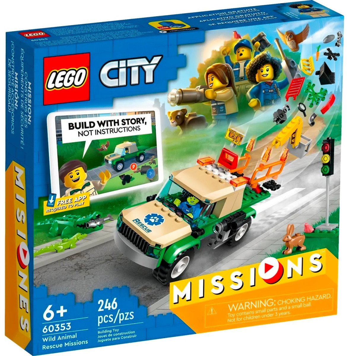 Конструктор LEGO City Missions Миссии спасения диких животных (60353)