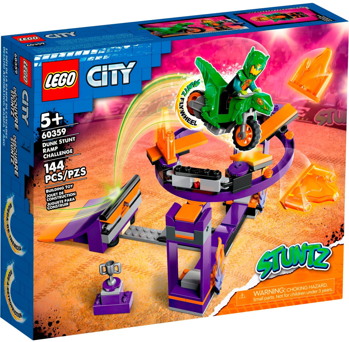 Конструктор LEGO City Stuntz Задания с каскадерской рампой (60359)