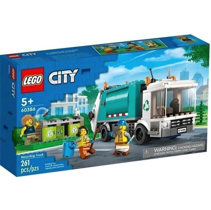 Конструктор LEGO City Сміттєпереробна вантажівка (60386)