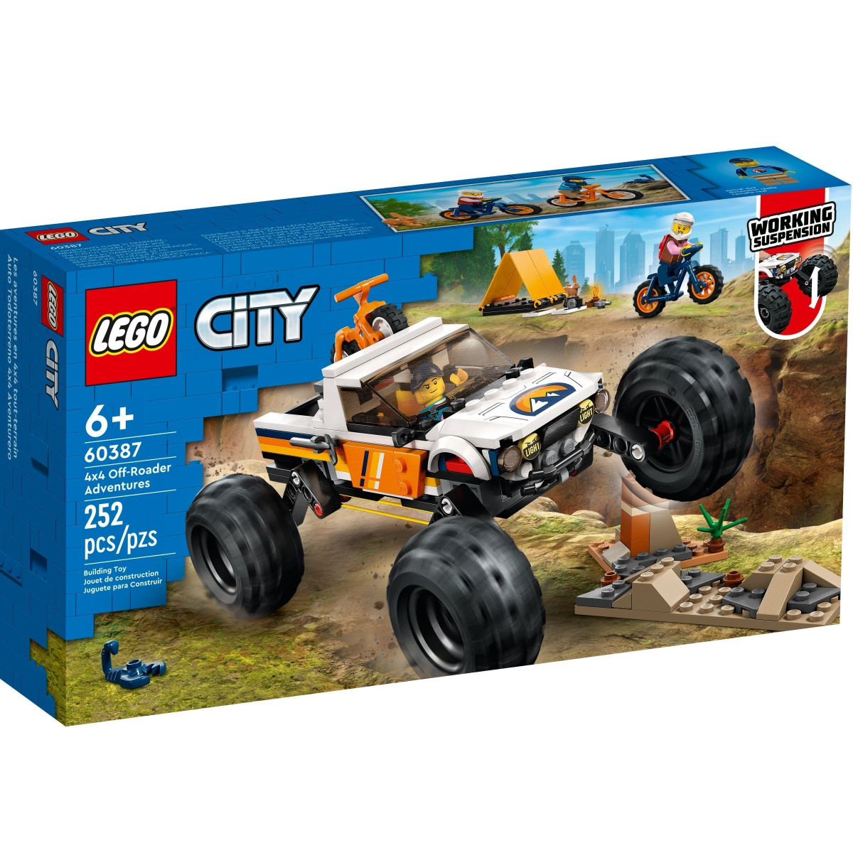 Конструктор LEGO City Пригоди на позашляховику 4x4 (60387)
