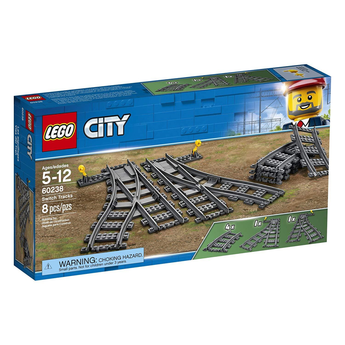 Конструктор LEGO City Стрелочный перевод (60238)