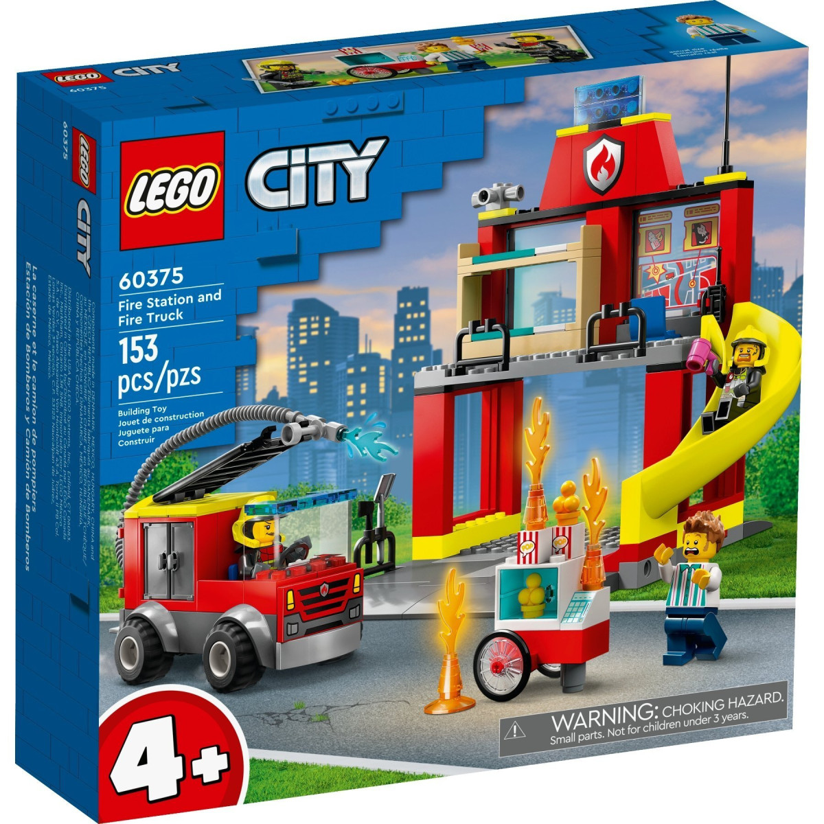 Конструктор LEGO City Пожежне депо та пожежна машина (60375)