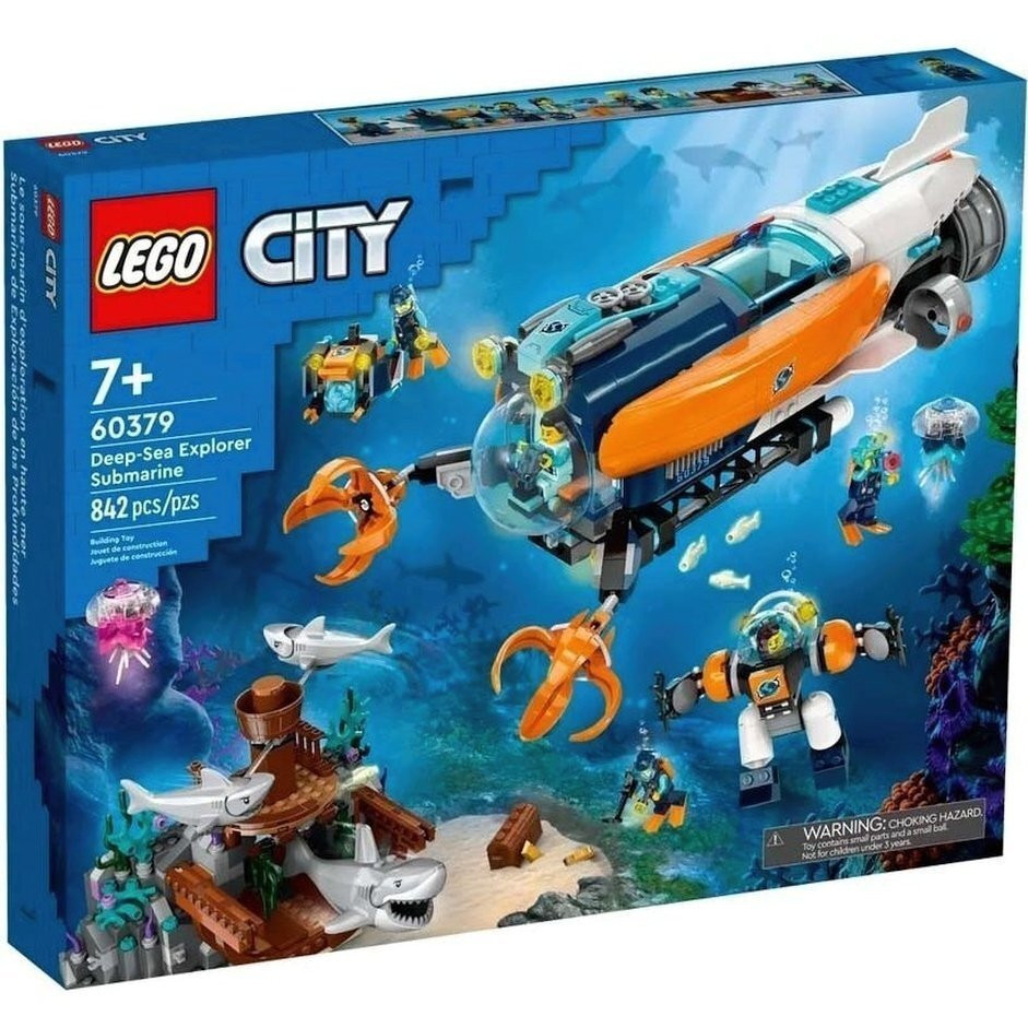 Конструктор LEGO City Глибоководний дослідницький підводний човен (60379)
