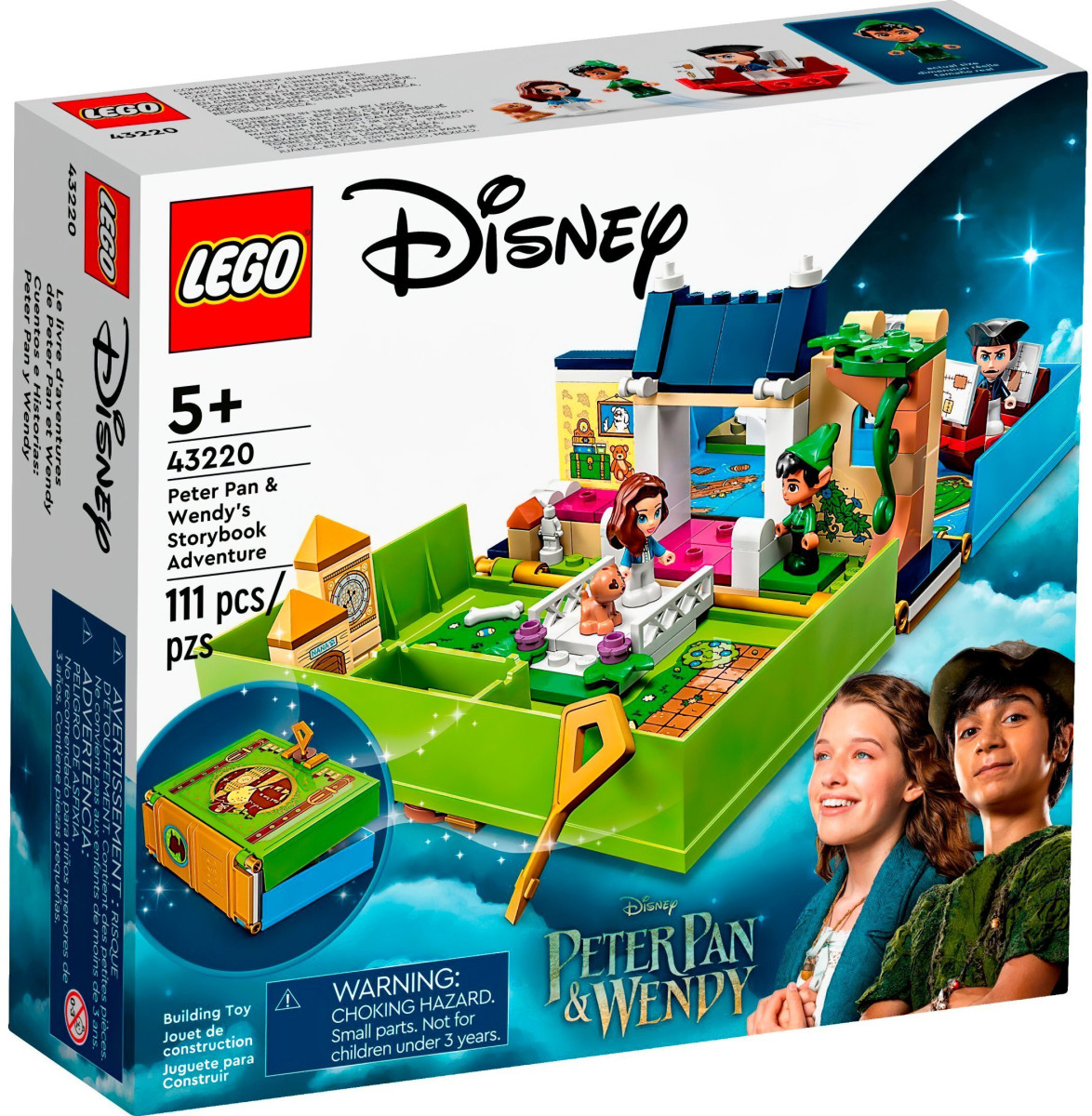 Конструктор LEGO Disney Classic Книга пригод Пітера Пена та Венді (43220)