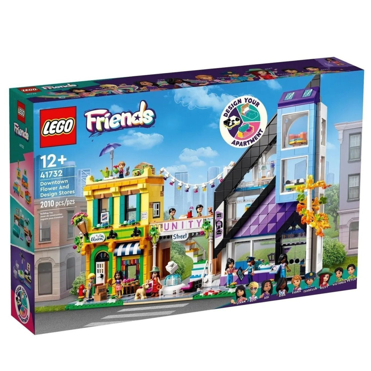 Конструктор LEGO Friends Цветочные и дизайнерские магазины в центре города (41732)