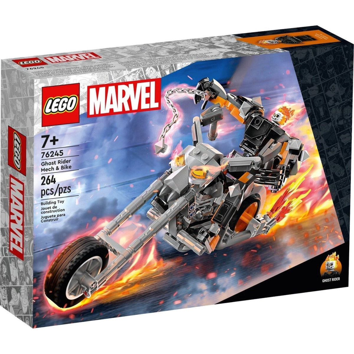 Конструктор LEGO Super Heroes Призрачный Всадник: робот и мотоцикл (76245)