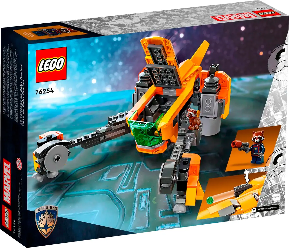 Конструктор LEGO Marvel Звездолет малыша Ракеты (76254)