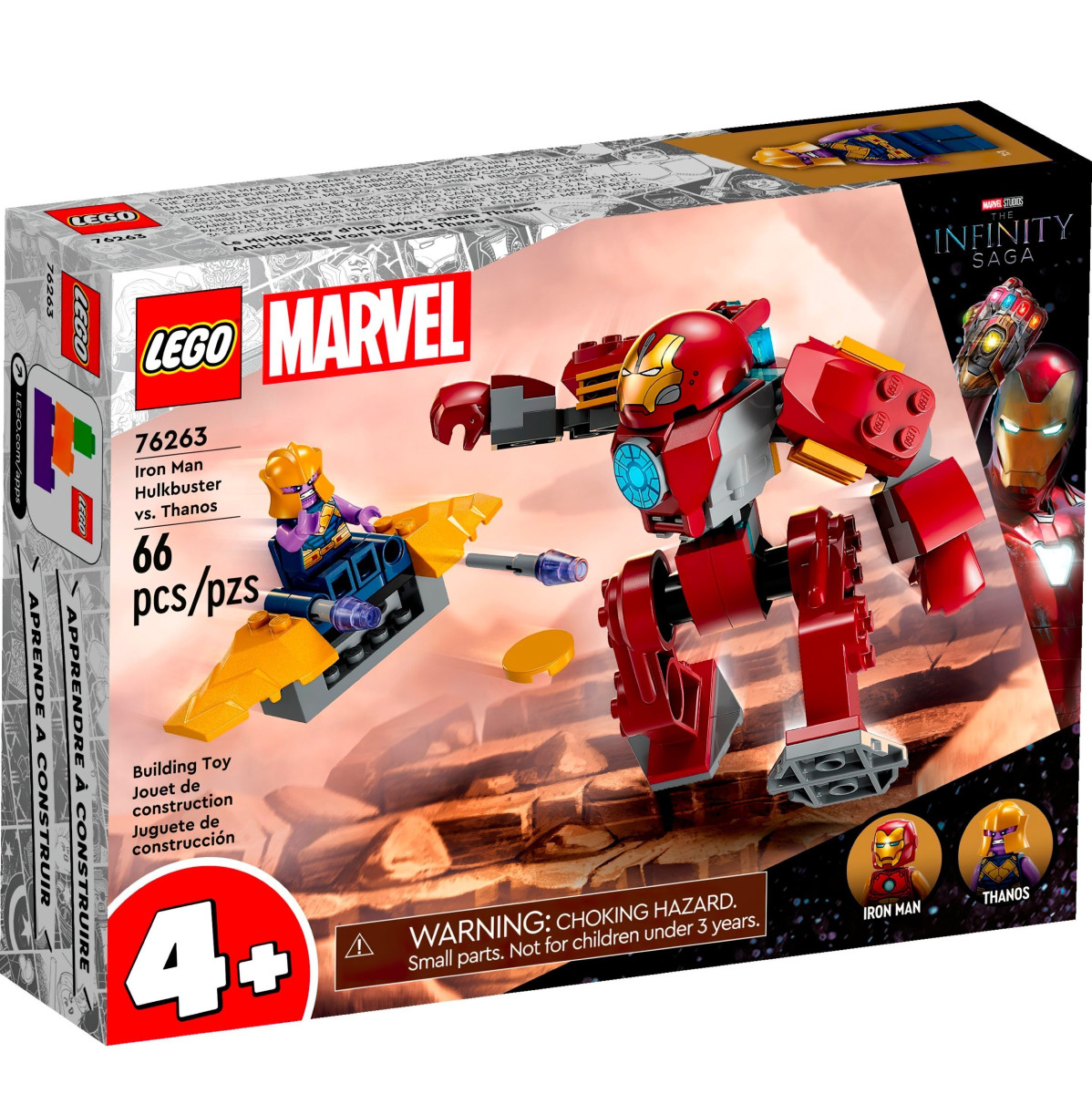 Конструктор LEGO Marvel Халкбастер Залізної Людини проти Таноса (76263)