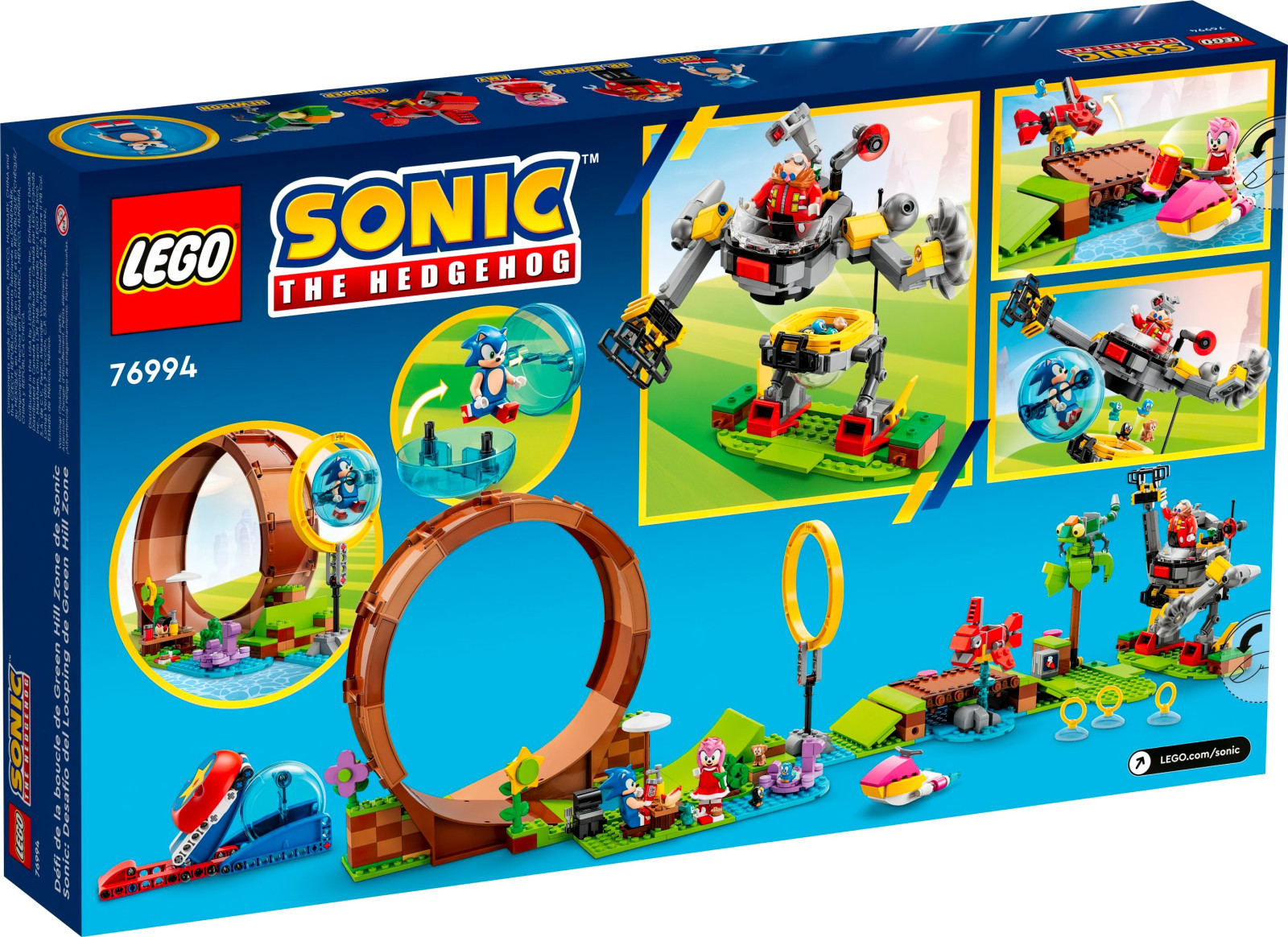Конструктор LEGO Sonic the Hedgehog Змагання петлі Соніка на зеленому пагорбі (76994) фото