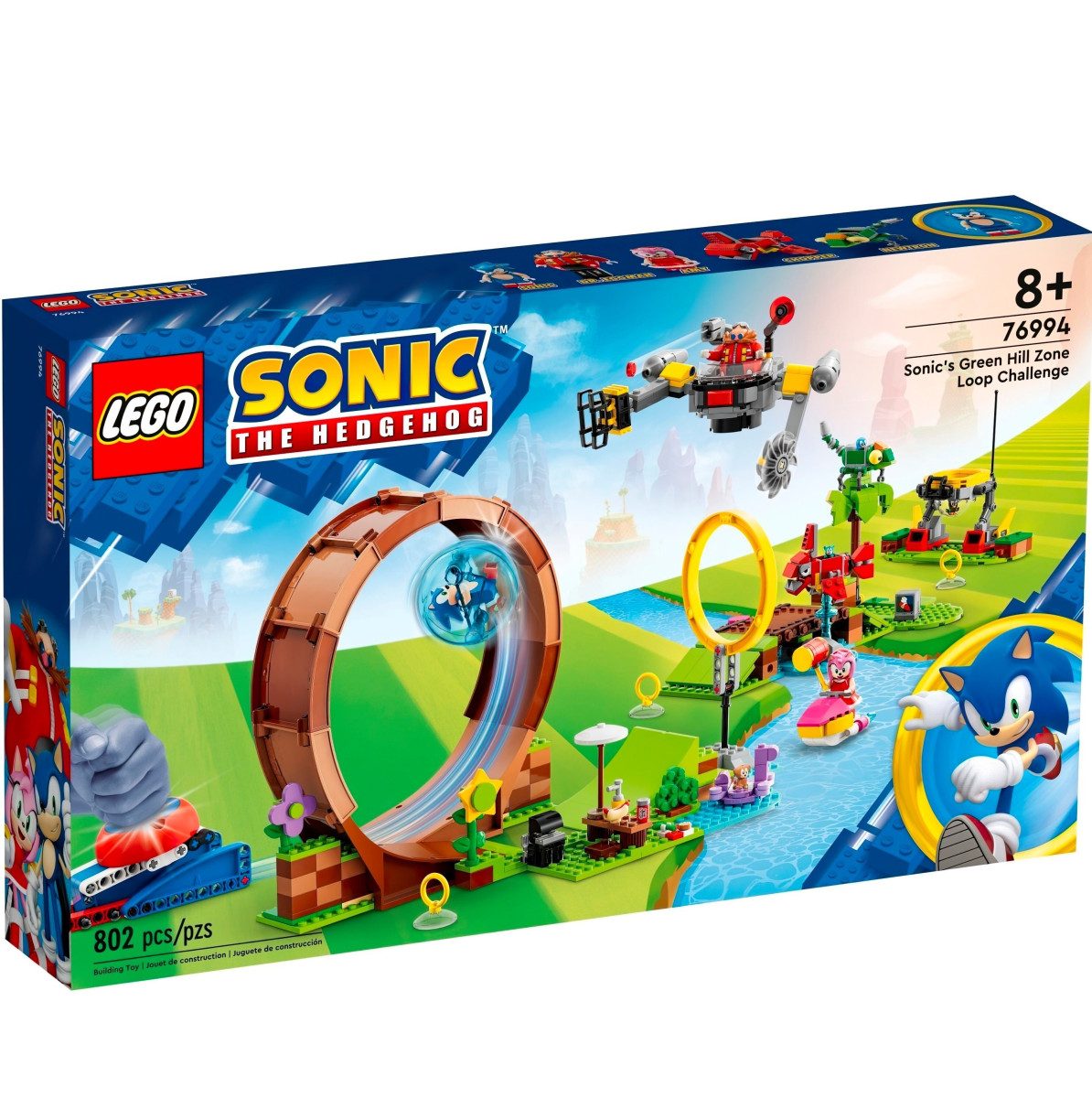 Конструктор LEGO Sonic the Hedgehog Соревнования петли Соника на зеленом холме (76994)