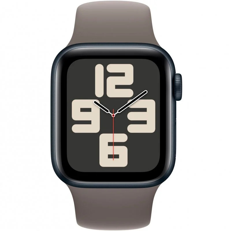 Смарт-годинник Apple Watch SE 2023 40mm (GPS) Midnight Aluminum Case w. Clay Sport Band - Size S/M (MT373)