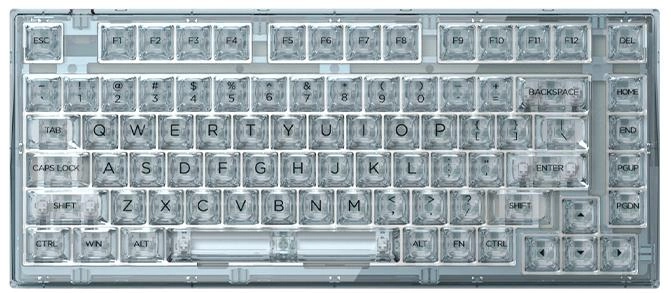 Клавіатура Q75 SAM Blue Transparent Body Blue Haze Ice SA keycap Kailh clione Limacina switch (Q75SAM-8853)