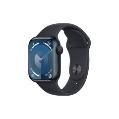 Смарт-годинник Apple Watch Series 9 GPS 45mm Midnight Aluminium Case with Midnight Sport Band - M/L (MR9A3QP/A)