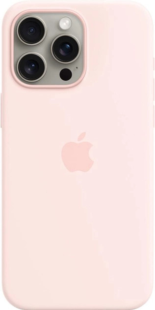 Панель Apple iPhone 15 Pro Max Silicone Case with MagSafe - Light Pink (MT1U3)