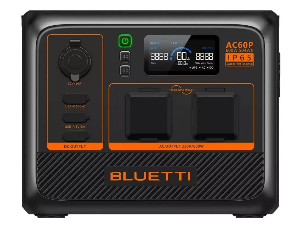 Зарядная станция Bluetti AC60P 504Wh/600W Balck/Orange UA