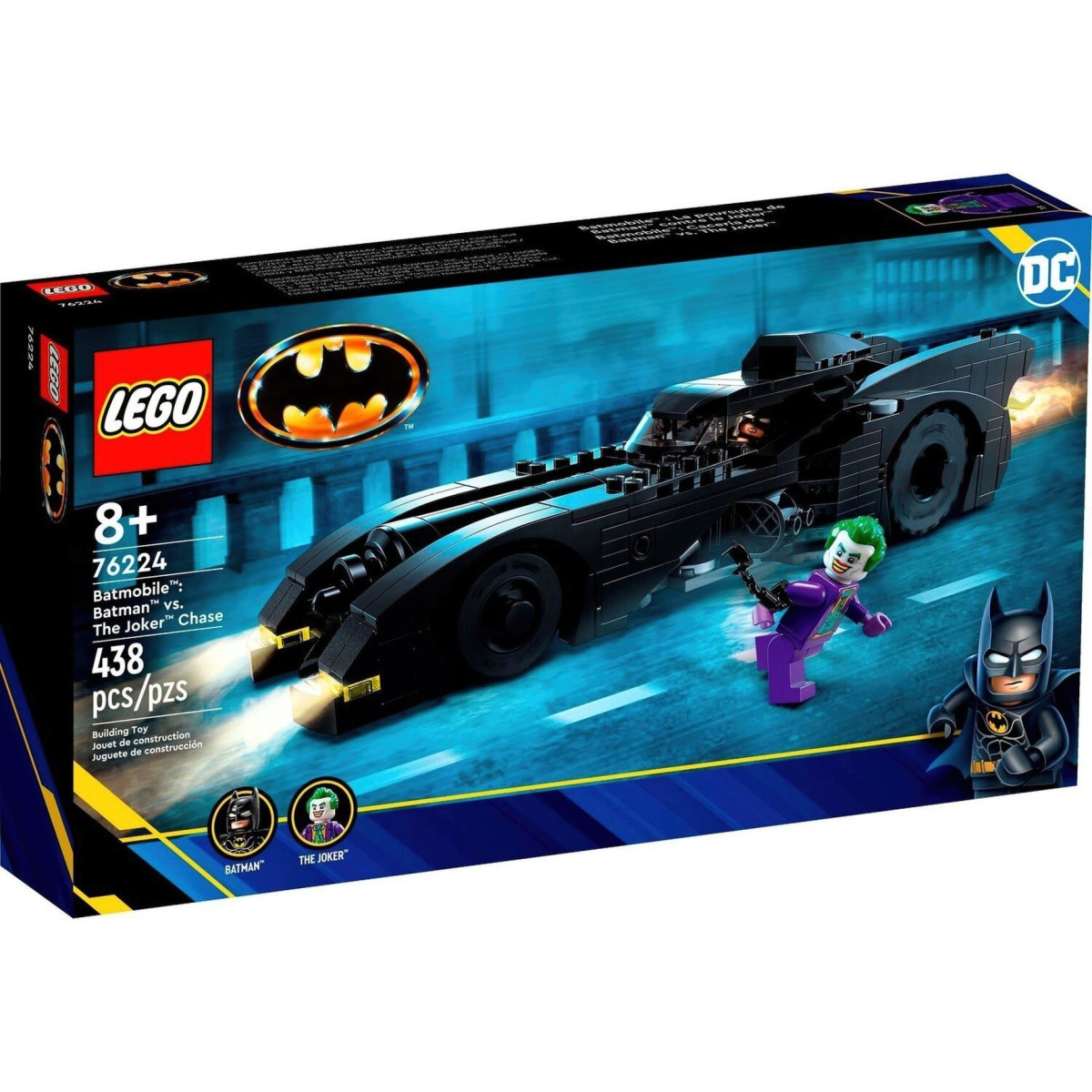 Конструктор LEGO DC Batman™ Бетмобіль: Переслідування. Бетмен проти Джокера (76224)