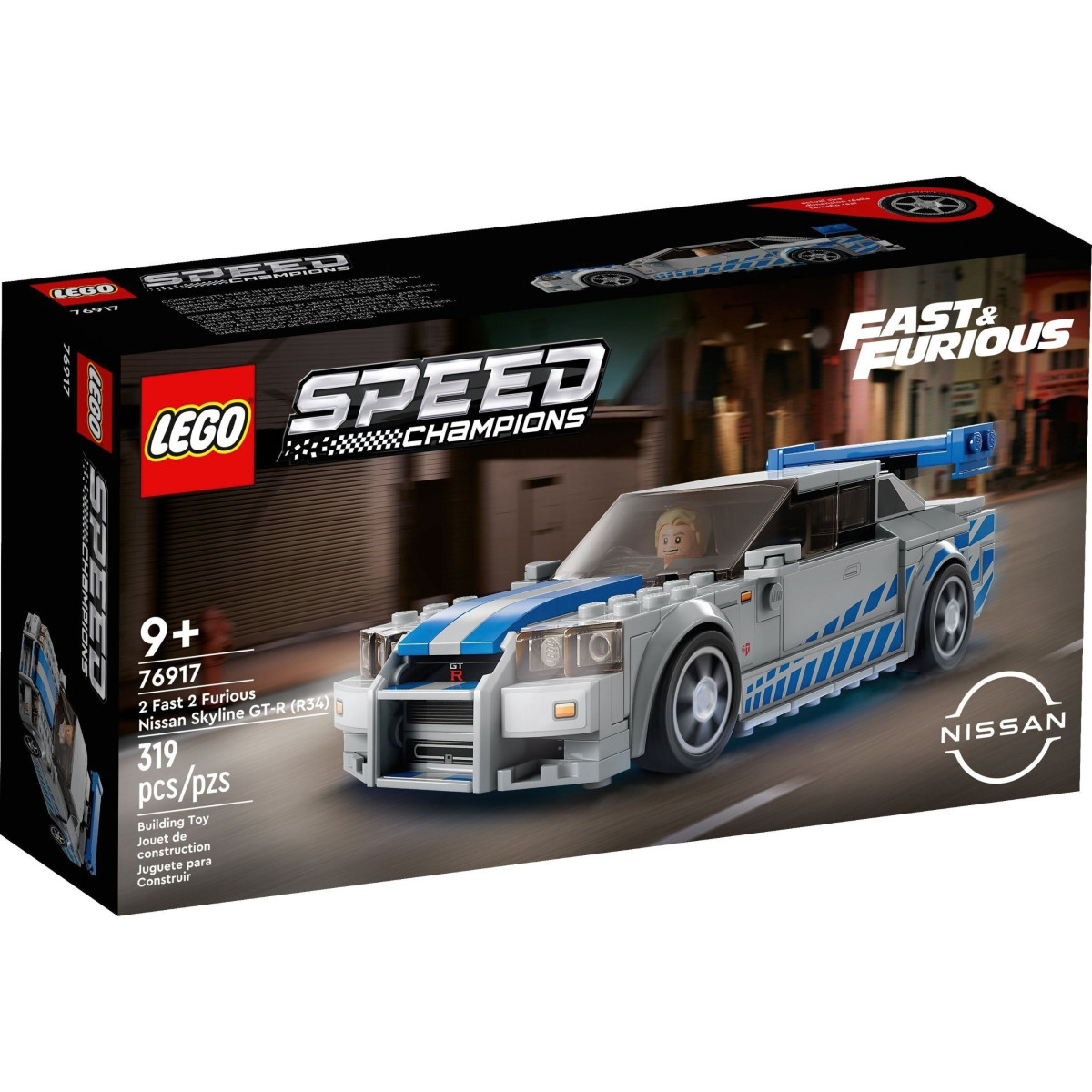 Конструктор LEGO Speed Champions "Двойной форсаж" Nissan Skyline GT-R (R34)