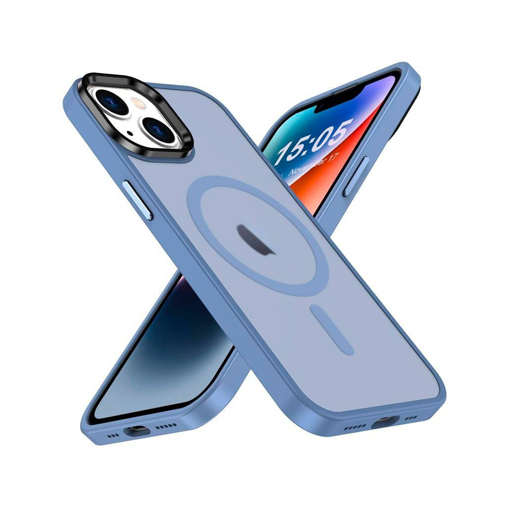 Панель 2E Basic Apple iPhone 15 Ultra Soft Touch MagSafe Cover Light Blue (2E-IPH-15U-OCLS-LB)