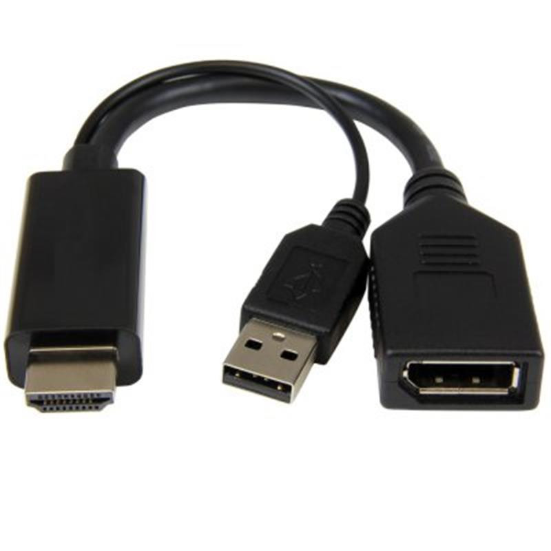 Адаптер и переходник Cablexpert HDMI-DisplayPort 0.1m (A-HDMIM-DPF-01)