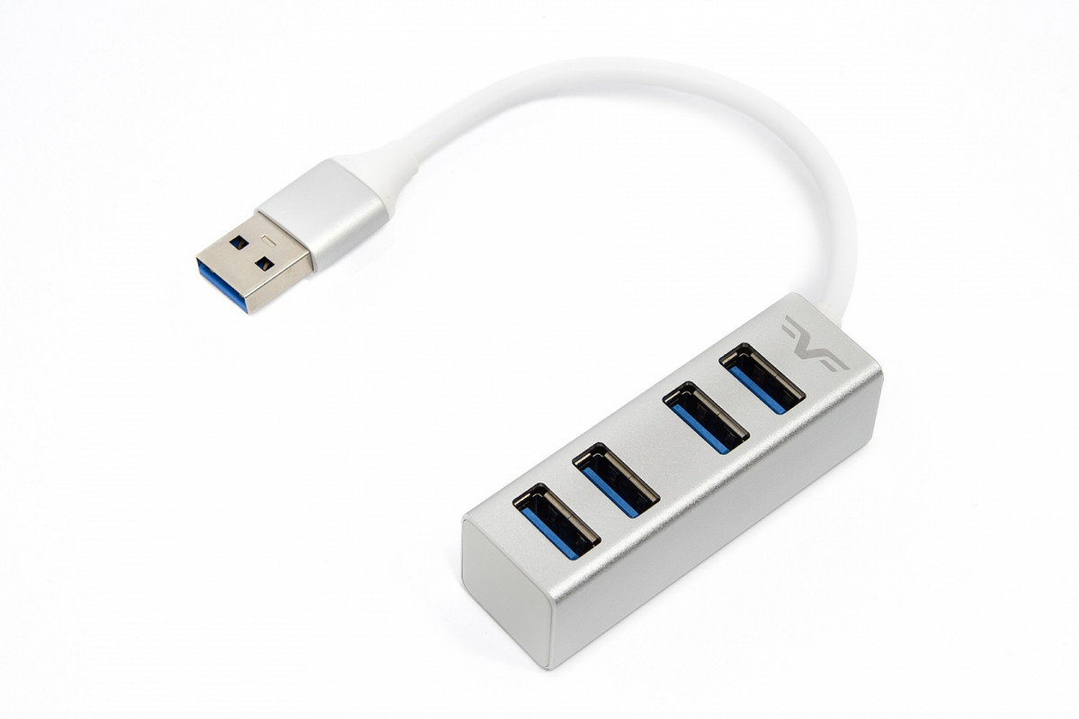 USB Хаб USB Frime 4хUSB3.0 Silver (FH-30520)