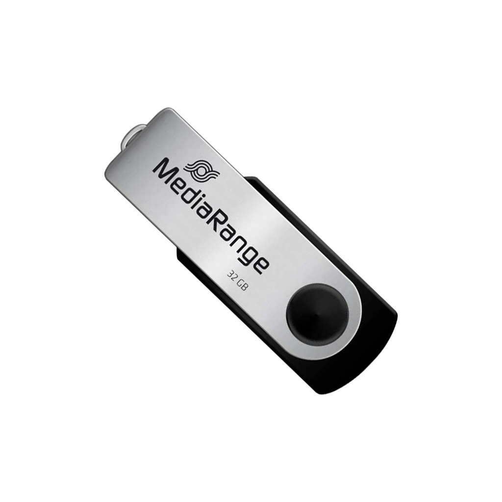 Флеш пам'ять USB MediaRange 32GB Black/Silver (MR911)