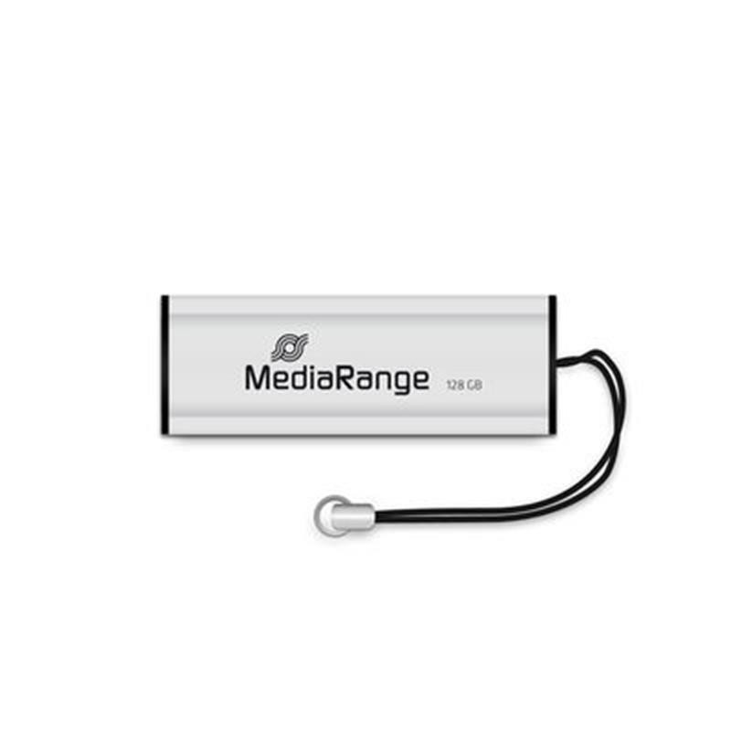 Флеш пам'ять USB MediaRange 128GB Black/Silver (MR918)