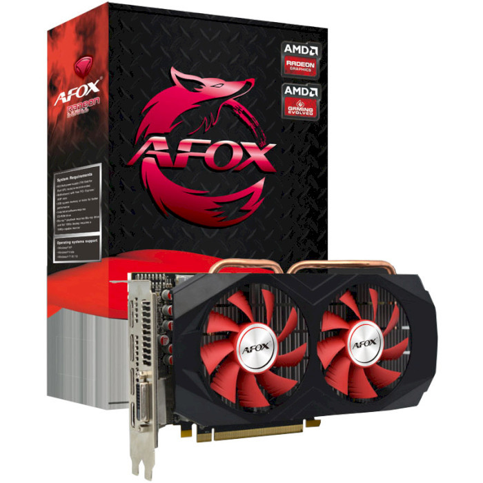 Відеокарта Afox Radeon RX 580 8GB GDDR5 256-bit (AFRX580-8192D5H3-V3)