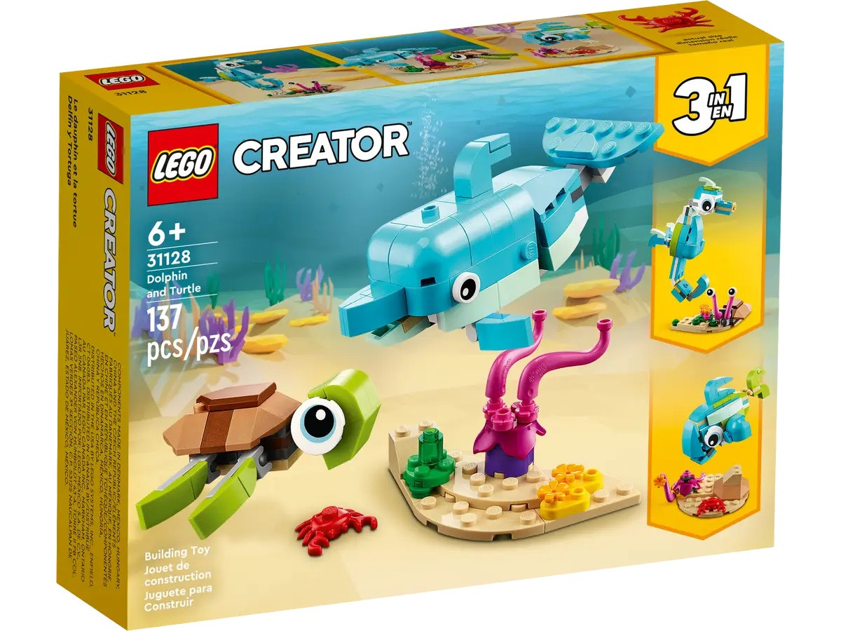Конструктор LEGO Creator Дельфін і черепаха (31128)