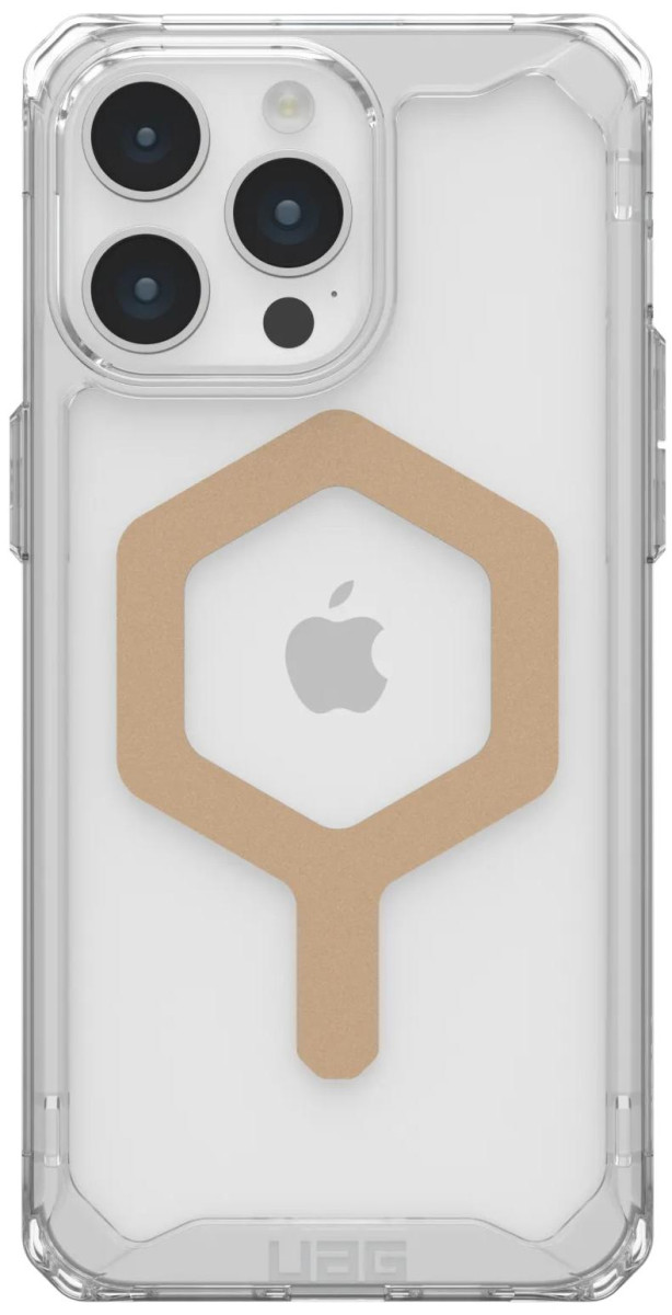 Панель UAG Plyo Case with MagSafe for iPhone 15 Pro Max - Ice/Gold (114305114381)