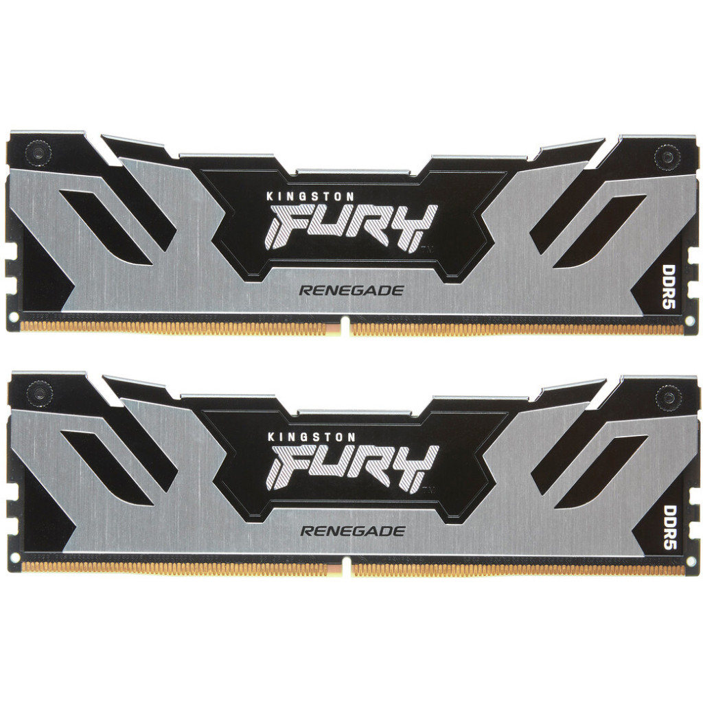 Оперативна пам'ять Kingston Fury (ex.HyperX) DDR5 48GB (2x24GB) 6400 MHz Renegade Silver XMP (KF564C32RSK2-48)