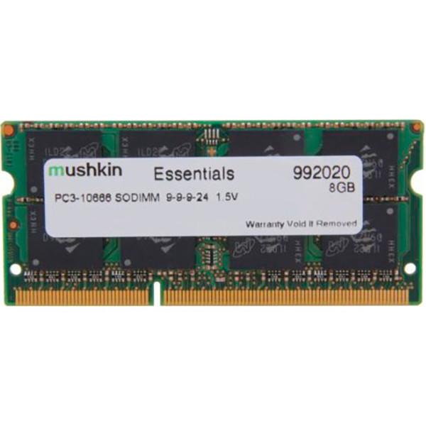 Оперативна пам'ять Mushkin SoDIMM DDR3 8GB 1333 MHz Essentials (992020)