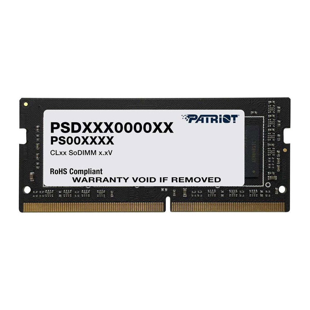 Оперативная память Patriot SoDIMM DDR4 4GB 2666 MHz (PSD44G266682S)