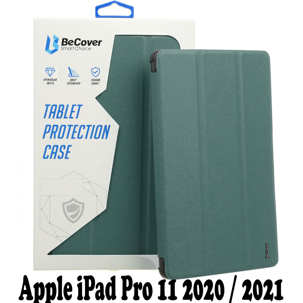 Обкладинка BeCover Magnetic Apple iPad Pro 11 2020/21/22 Dark Green (707544)