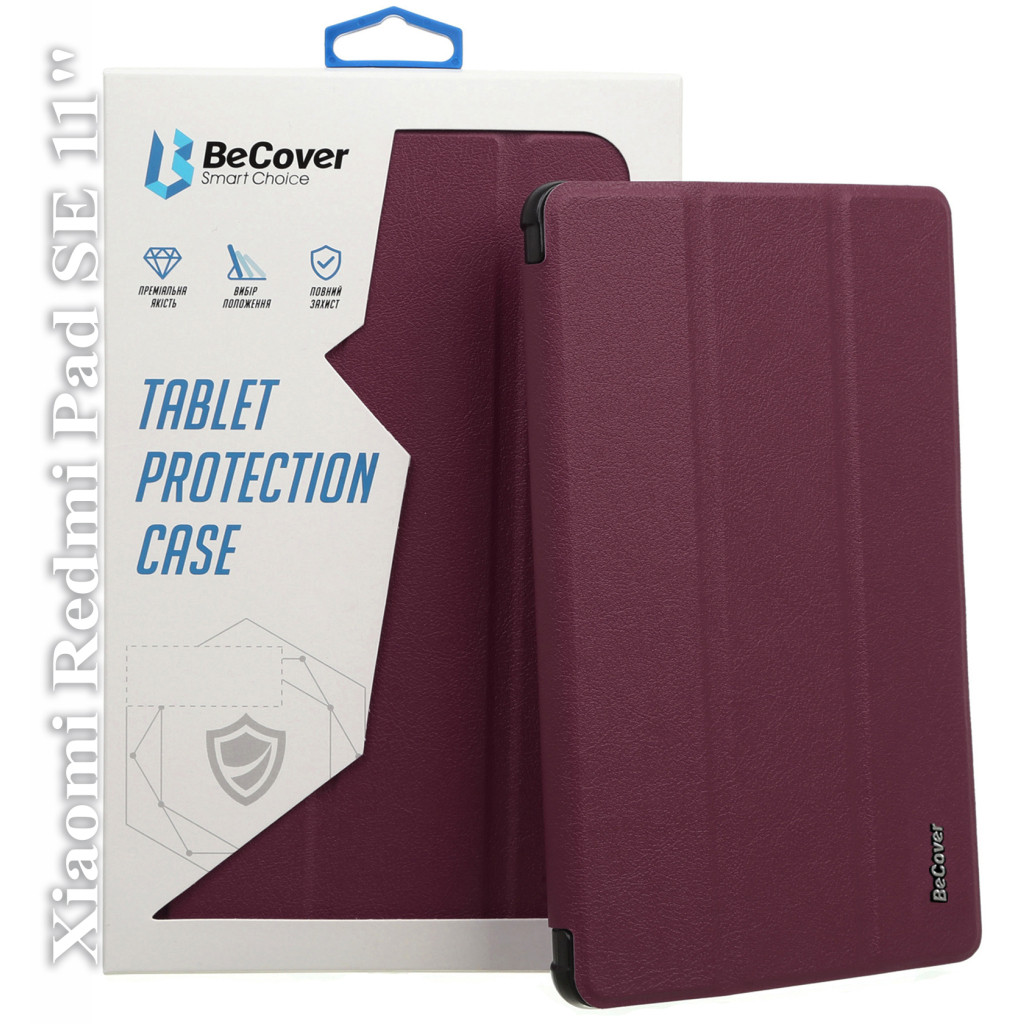 Обкладинка BeCover Smart Case Xiaomi Redmi Pad SE11" Red Wine (709863)