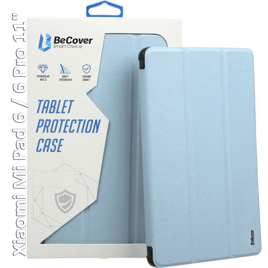 Обложка BeCover Tri Fold Soft TPU Silicone Xiaomi Mi Pad 6 / 6 Pro 11" Light Blue (709673)