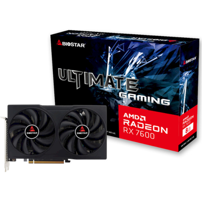 Видеокарта BIOSTAR AMD Radeon RX76008GB (VA7606RM81-RBARA-BS2)
