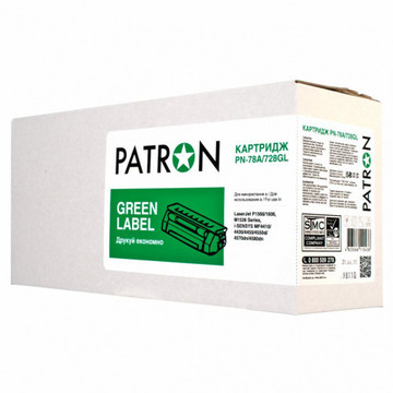 Тонер-картридж Patron HP LJ CE278A/CANON 728 GREEN Label