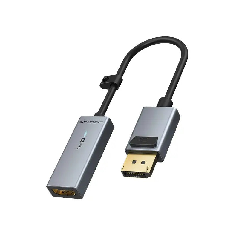 Кабель Сabletime DisplayPort - HDMI (M/F), 0.2m Gray (CP20A)