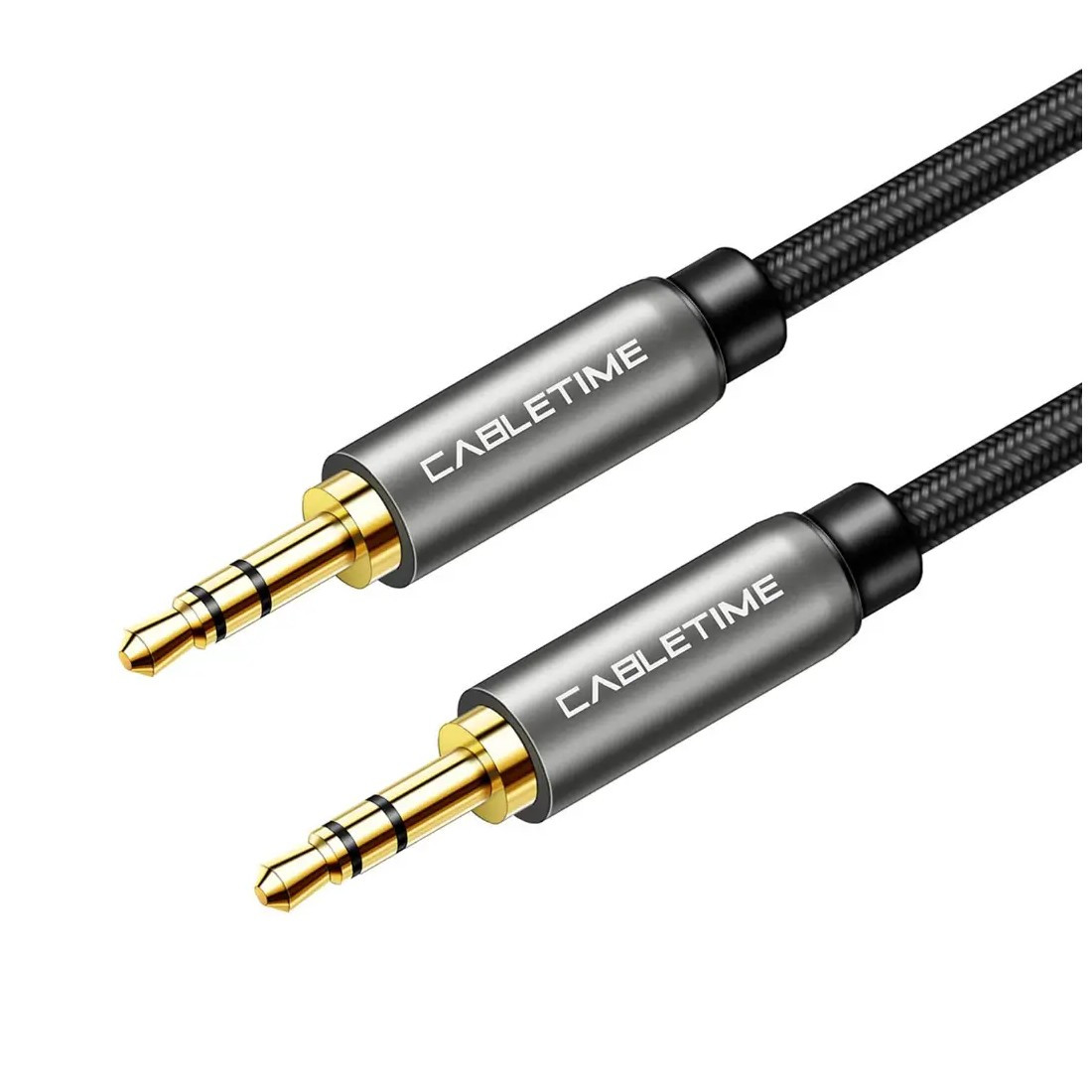 Кабель синхронизации Cabletime Audio 3.5 mm M - 3.5 mm M, 1.8 m, Black, 3 pin (CF10K)